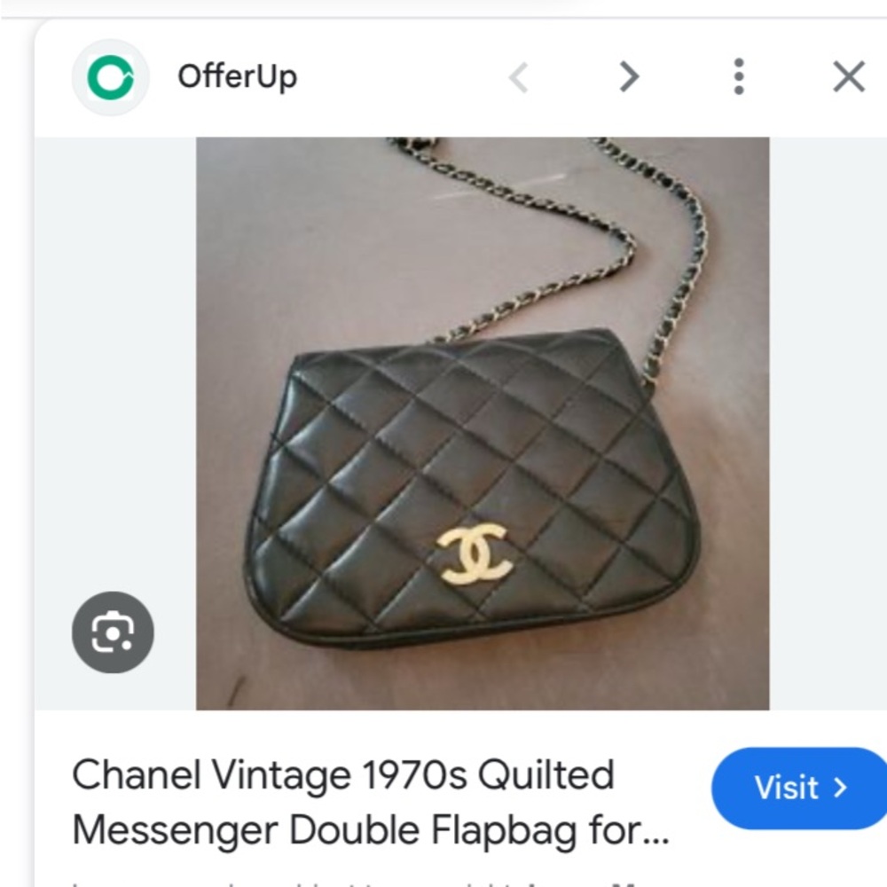 Chanel Diana Purse . Collectors item . Double flat Bag